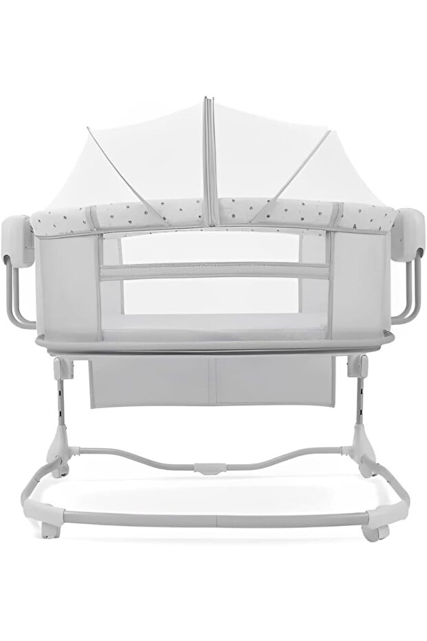Deluxe 3 in 1 Electric Swing Bedside Crib, Intelligent Baby Bassinet