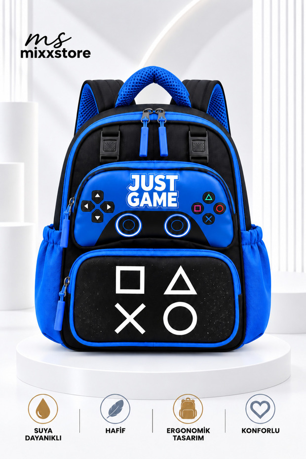 Joystick Patterned Luxury Nursery Kindergarten and Daycare Bag