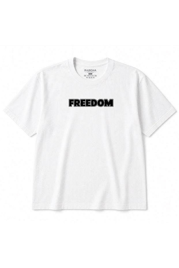 Freedom Bold Statement Graphic T-Shirt