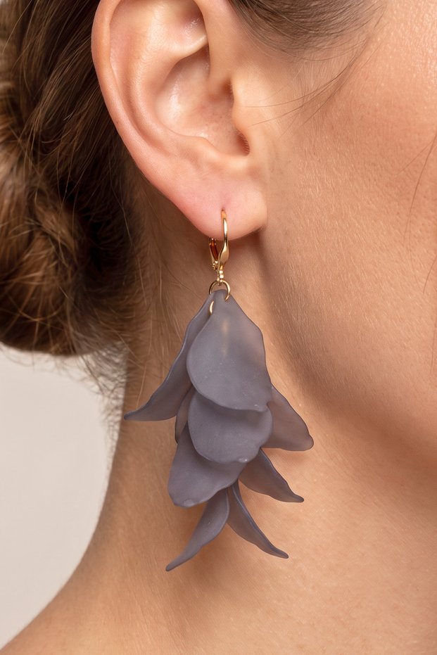Women's Layered Leaf Earrings