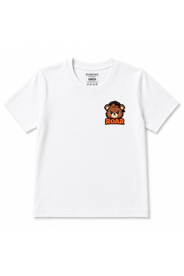Roar Street Bear Urban Graphic Design Kids' T-Shirt