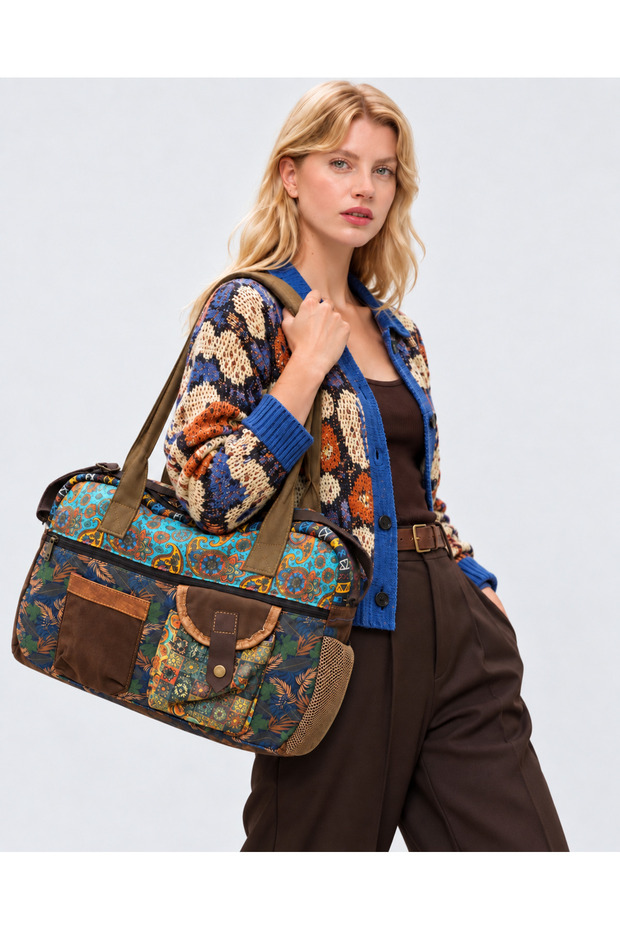 Luna Patchwork Ethnic Authentic Bohemian Messenger Bag Travel Daily Use Shoulder Bag