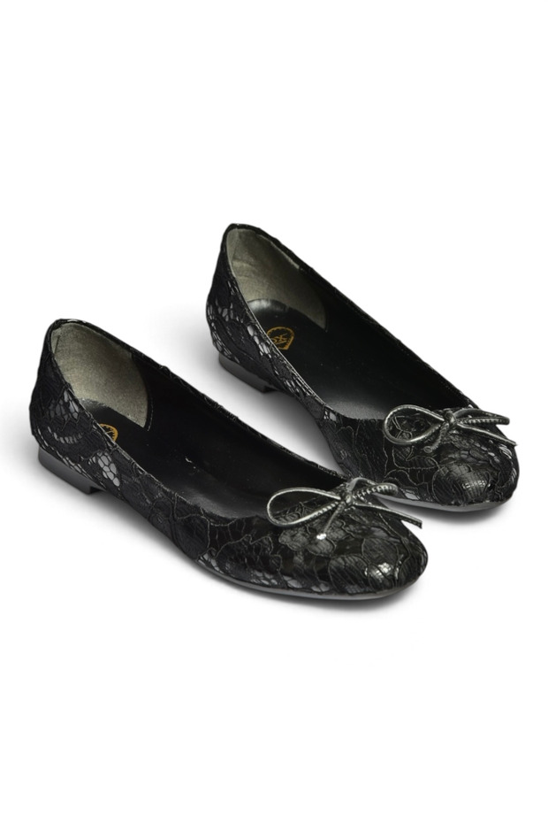 Z726243404 Black Fabric Women's Ballerinas