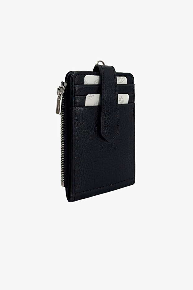 23-1045 Women's Black Leather Wallet