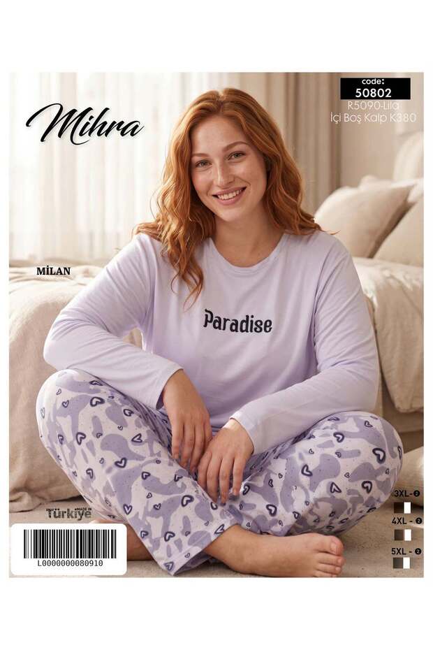 Plus size milan fabric pajama set