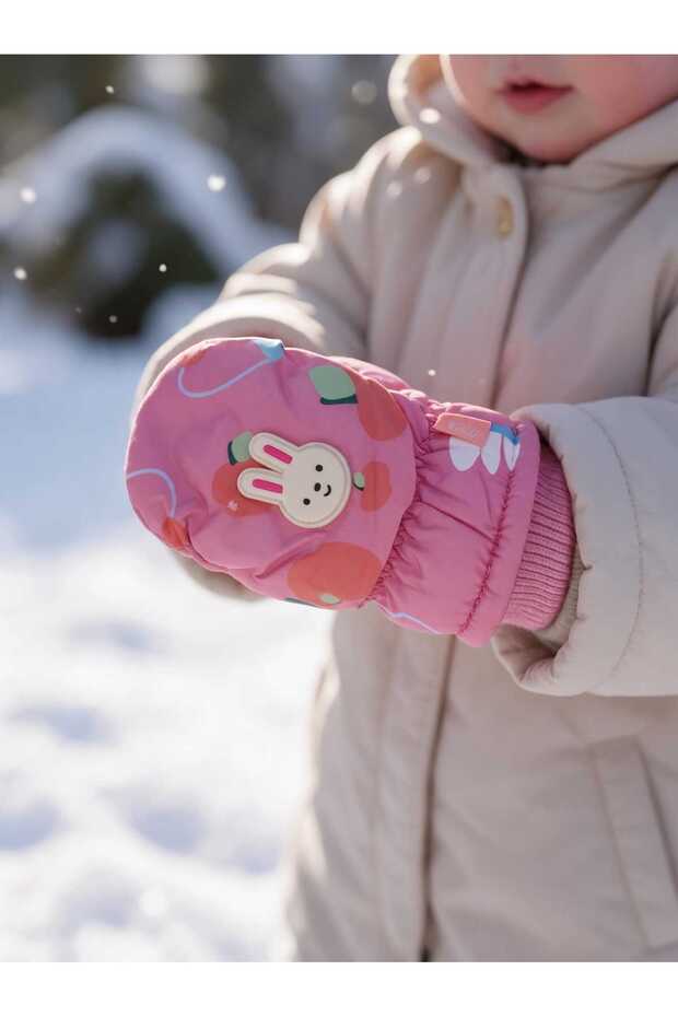 Kitti 1-4 Years Old Girls' Fleece-Lined Snow Ski Gloves