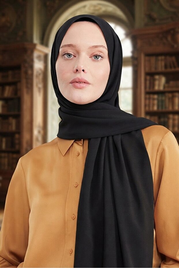 Medina Silk Shawl Luxurious Silky, Lightweight, Women's Hijab Shawl -Mkr