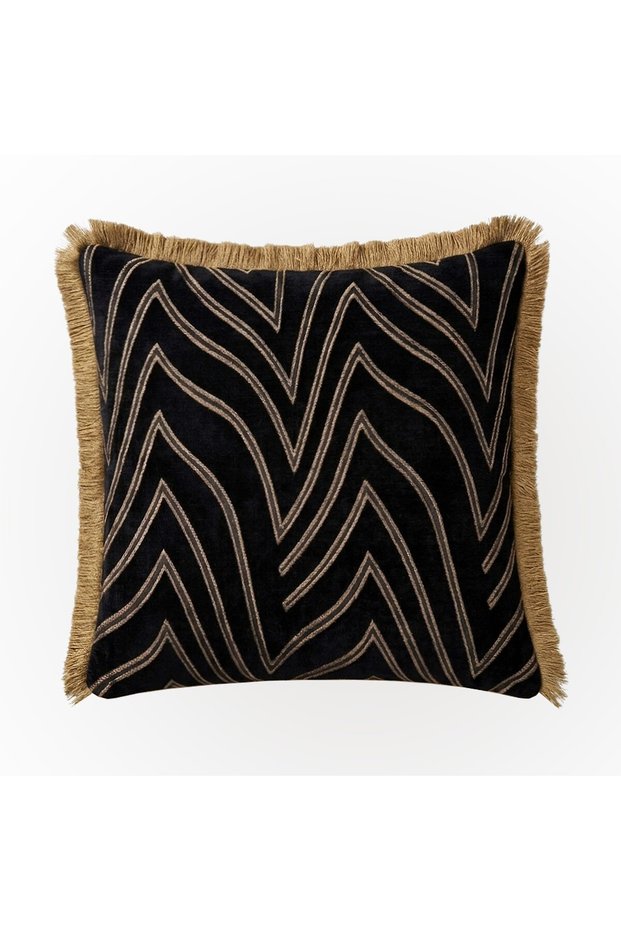 "Vellora" Patterned Tasseled Cushion Cover - 45X45