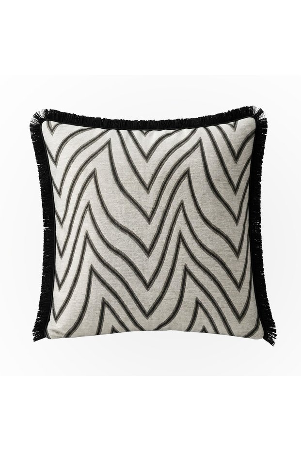 "Vellora" Patterned Tasseled Cushion Cover - 45X45