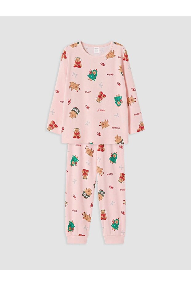 Printed Girls' Pajama Set (W6)