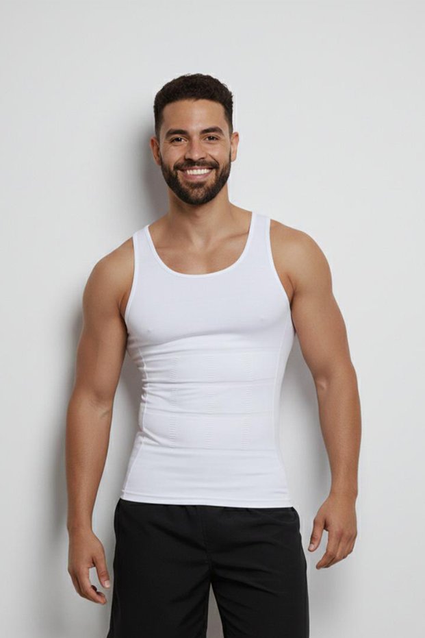 Night White Men's Athlete Corset Waist Chest Belly Tightening Corset 6050