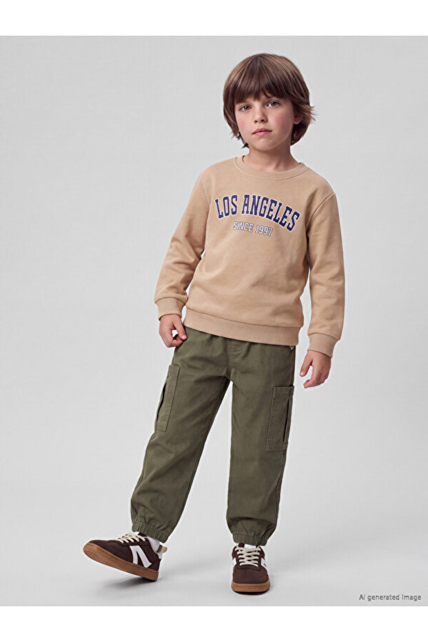 Esvab • Modern & Distinctive Boys' Gabardine Cargo Jogger Pants
