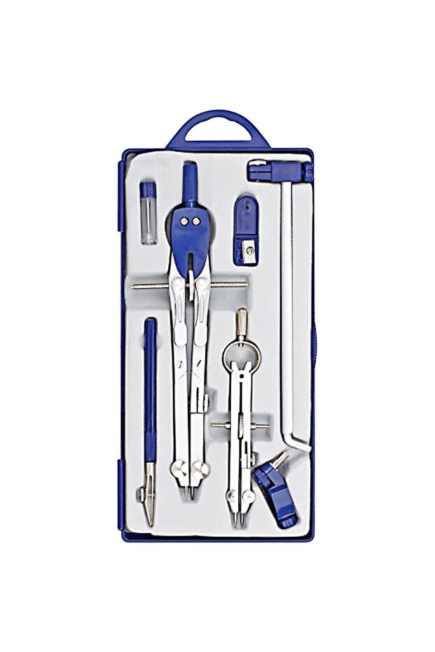 Brons Metal Pergel Set with Precision Adjustment Trilin Pencil Adapter and Extension Leg Br-587