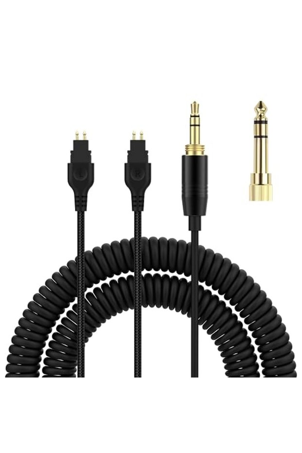 كابل صوت ملفوف بديل HD600 لسماعات Sennheiser HD650 HD660S
