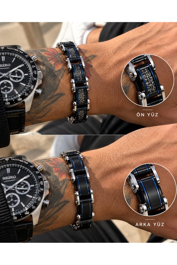 Men's Galasia Double-Sided Stainless Steel Premium Bracelet