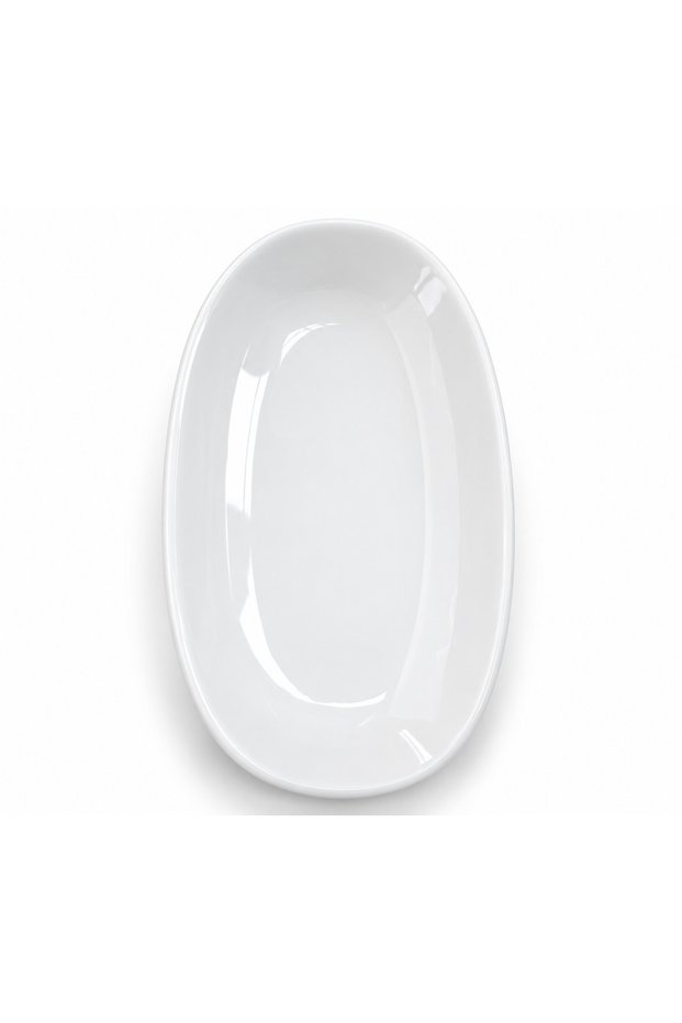 Tabak Evi Porcelain Iris Oval Boat Plate 15X8,50Cm 2 Pieces