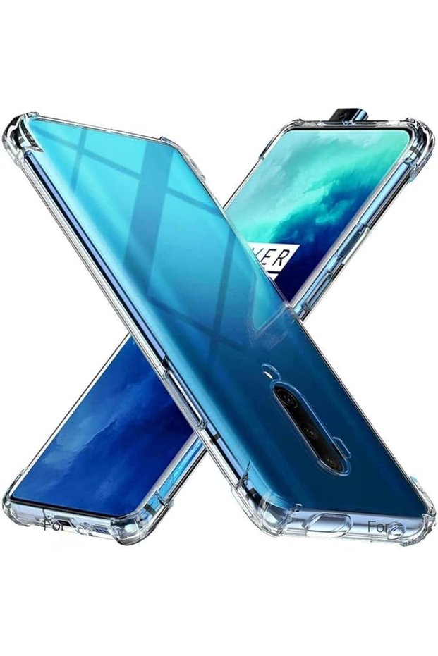 متوافق مع غطاء حماية شفاف من مادة TPU لهاتف Oneplus 7T Pro، غطاء خلفي واقٍ شفاف فائق النحافة C