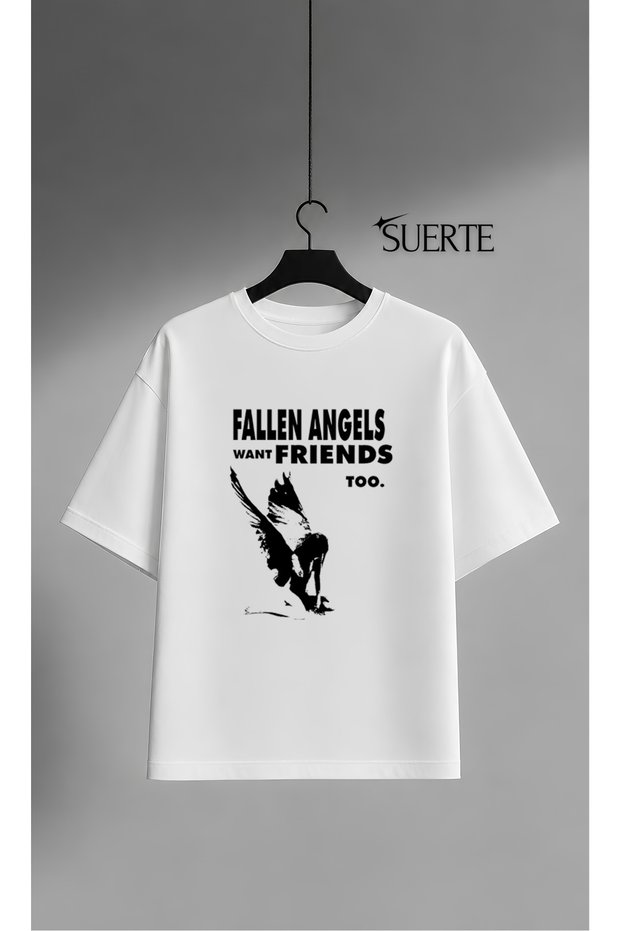 Unisex Oversize Retro Grunge Printed T-Shirt - Vintage Street Style Graphic Patterned Loose T-Shirt