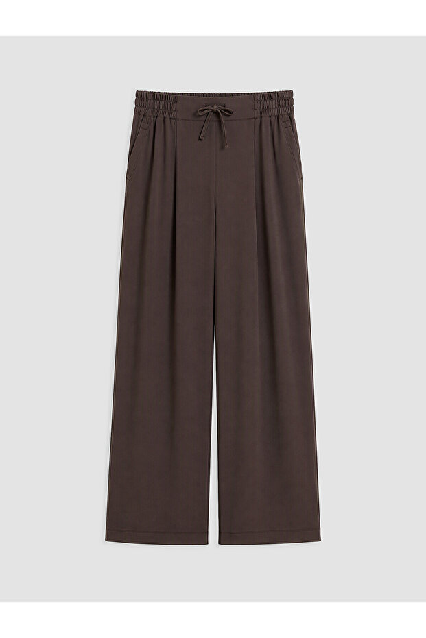 Two Mt Shop Quality Koor Sport Brown Diver Fabric Plain Comfortable & Relaxing Women's Sweatpants