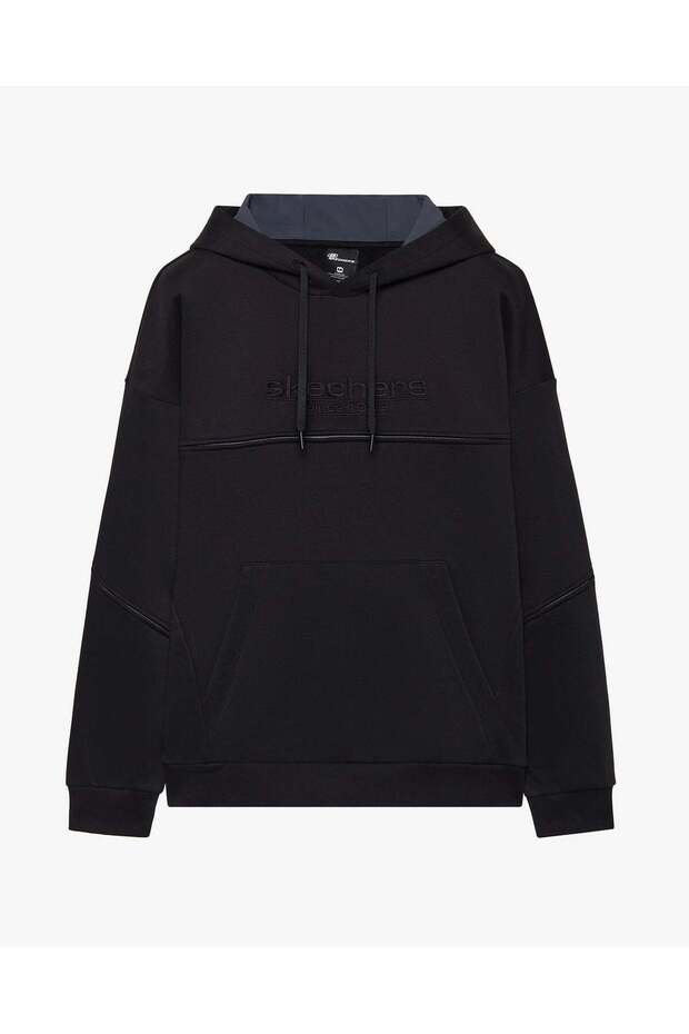 M Hoodie S2520227-3817 Men's Black Hooded Sweatshirt