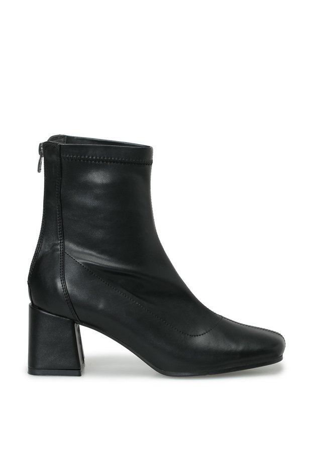 24K-643 Black Women's Heeled Boots