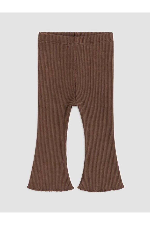 Brown Corded Baby Girl Spanish Style Leggings