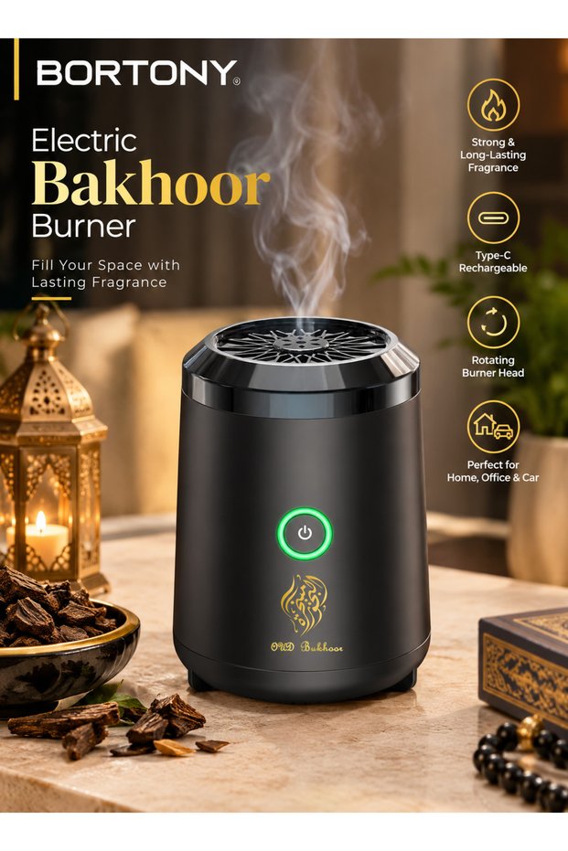 Electric Mini Incense Burner Portable USB Rechargeable Aroma Diffuser