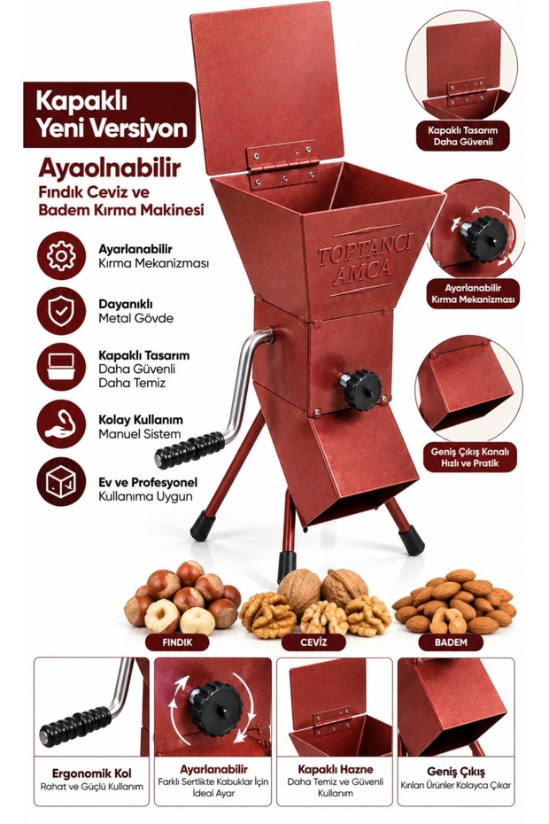 New Generation Nut, Walnut, Almond Crushing Machine with 400 Gram Input Capacity Nut Grinder Adjustable
