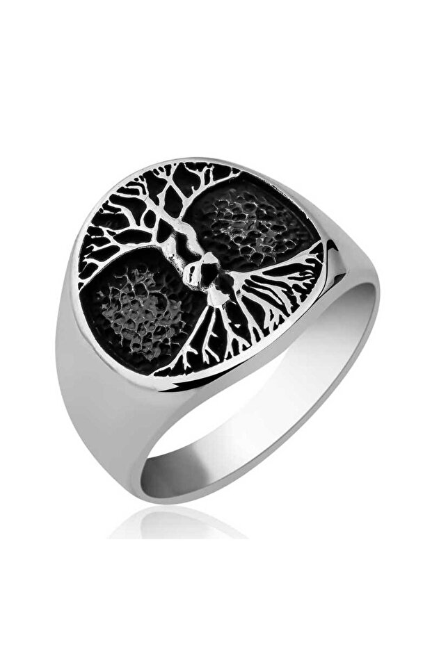 Silver Tree of Life Men's Ring