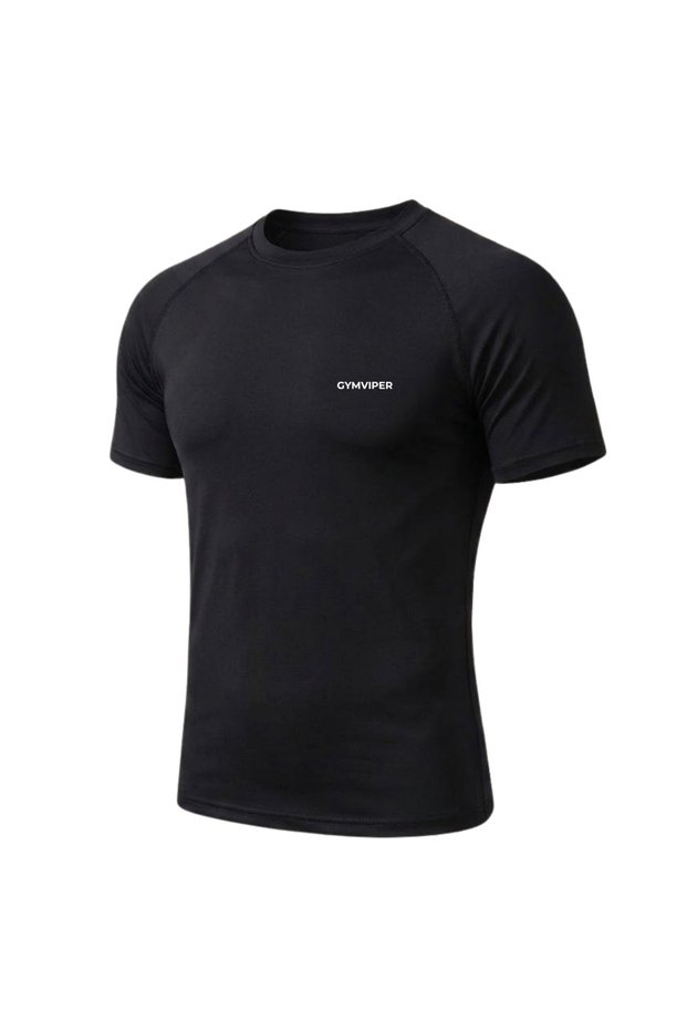 Men's Muscle Fit Sports T-Shirt Fitness Gym Training T-Shirt Short Sleeve
