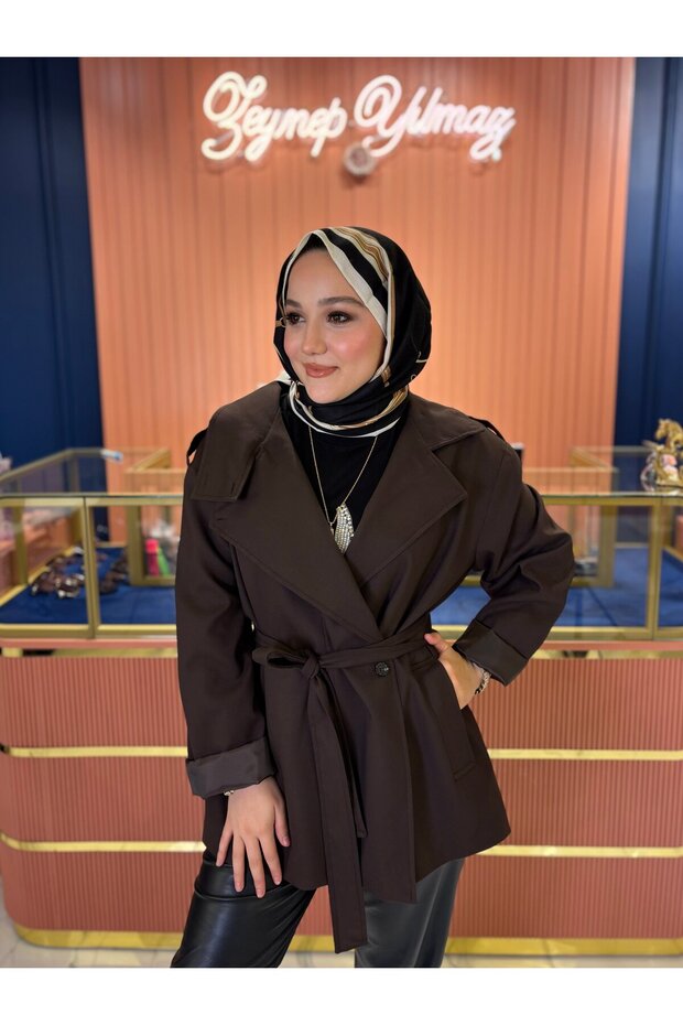Massi Trench Coat Bitter Brown