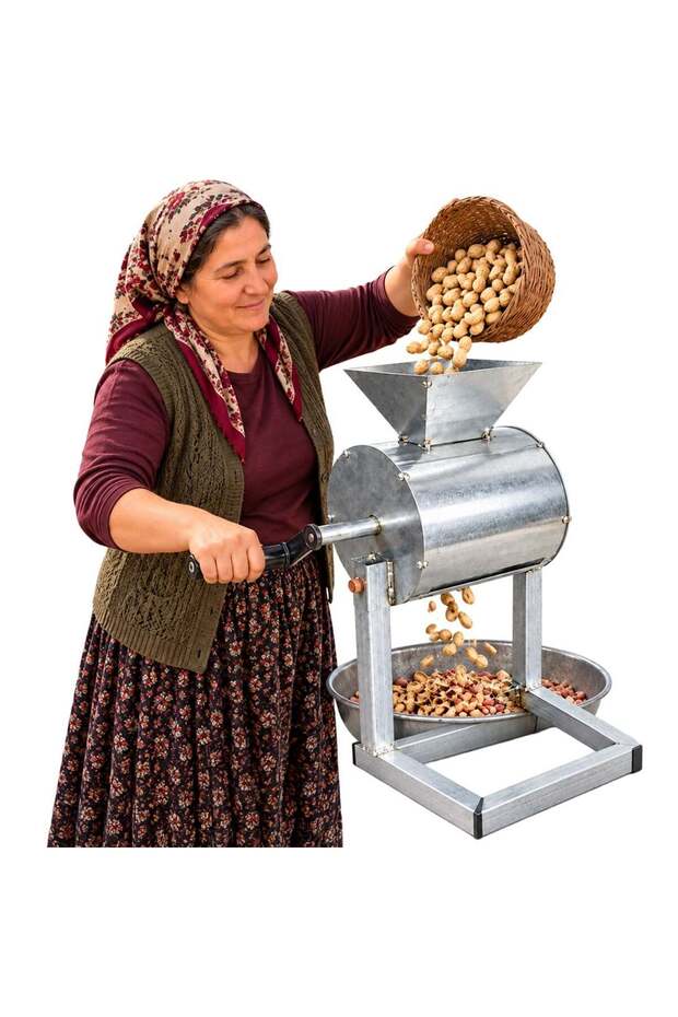 Pm-38902 Manual Peanut Peeling Machine with Metal Profile Body