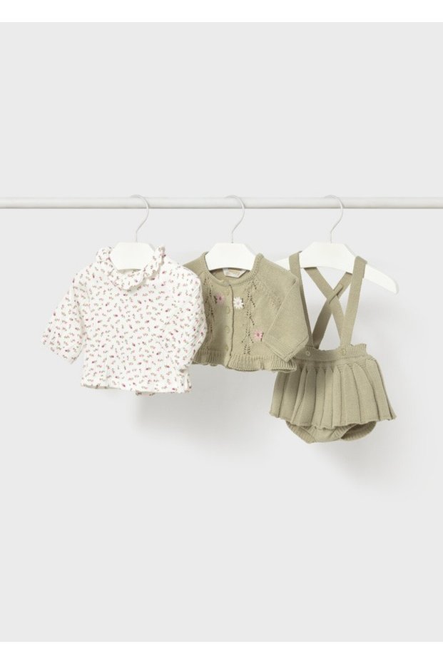 Baby Girl Knitwear Skirt Jacket Set