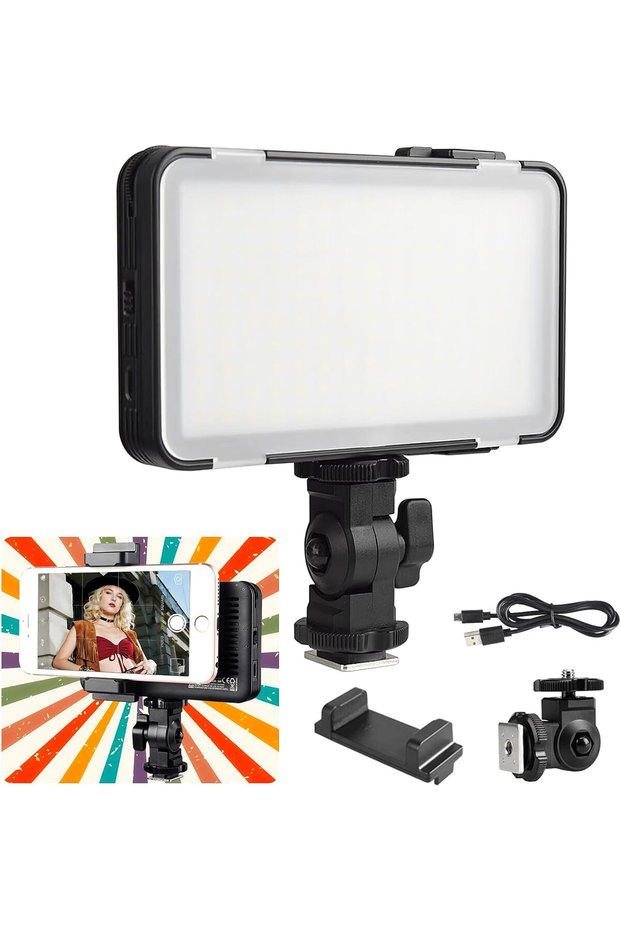 ضوء فيديو LED للهواتف الذكية LEDM150، 150 مصباح LED، 5600 كلفن