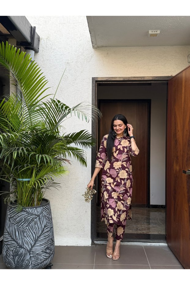 floral Kurta Set