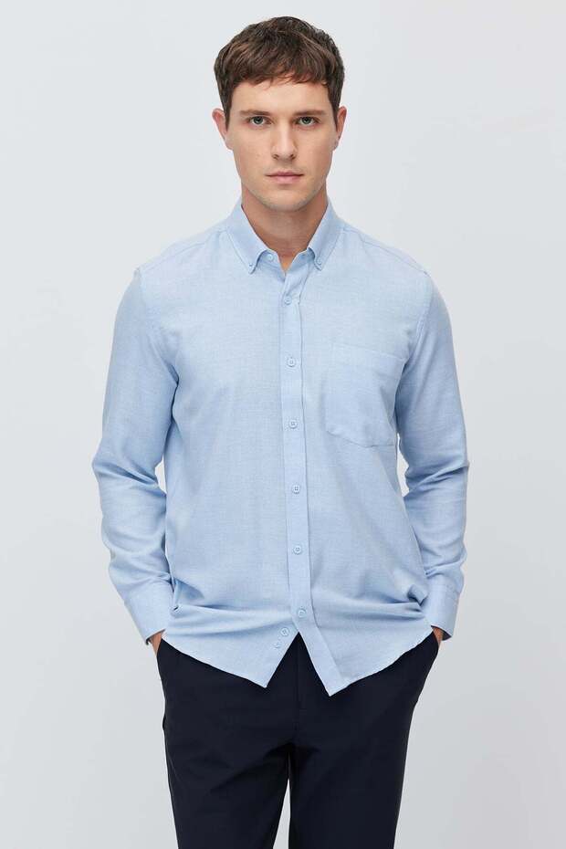 Men's Comfortable Fit Pocketed Shirt