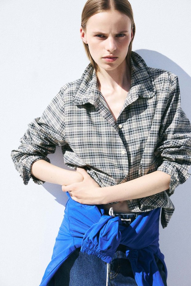 Cotton poplin shirt