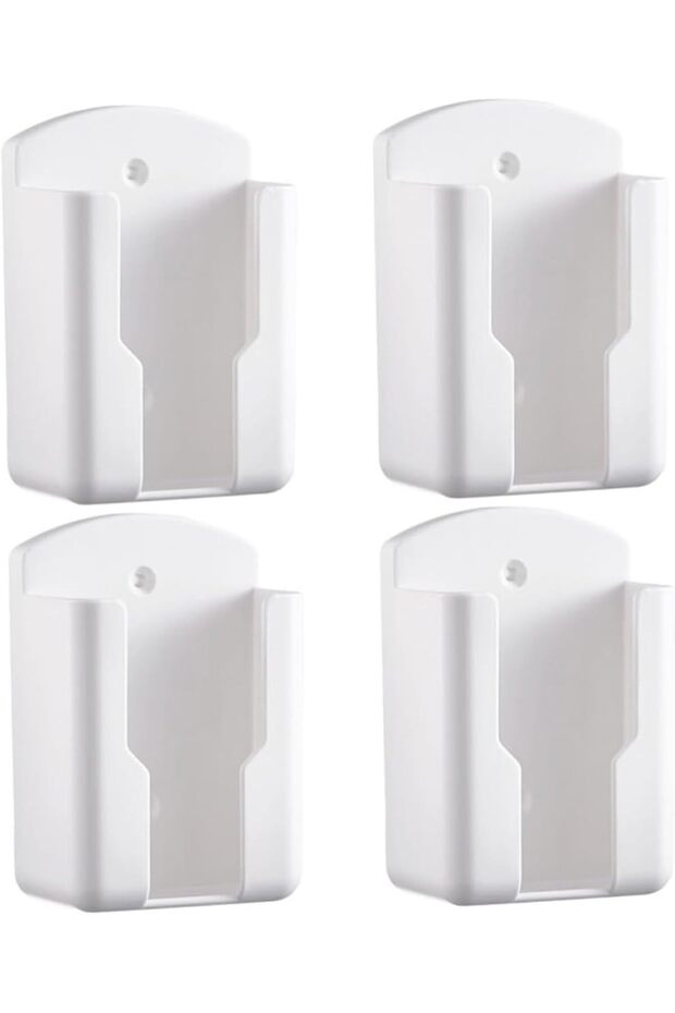 Wall Remote Holders, 4 PCS Space Saving Remote Control Holder, Multi-Purpose Wall Mount Organizer fo