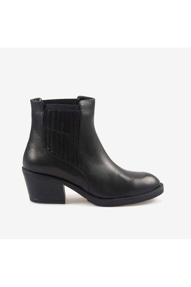 Women's 6cm Rubber Sole Genuine Leather Boots Ad6026
