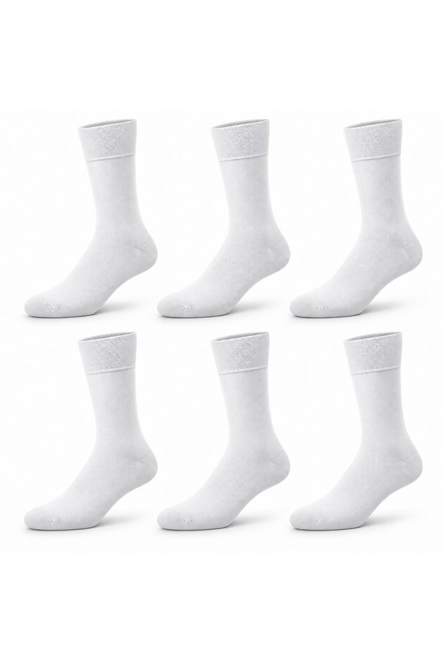 Bamboo Long Socks 6 Pairs Seamless Premium Classic Men's Socks
