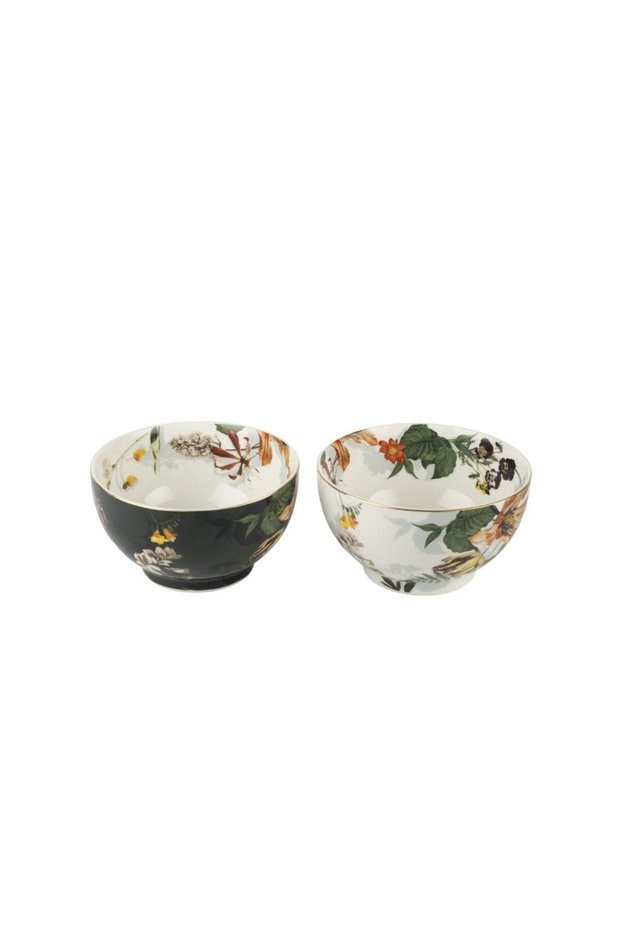 La Maison White Green 2-Piece Bowl 14X7Cm
