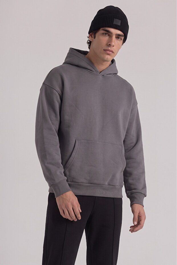 Oversize Kapüşonlu Sweatshirt