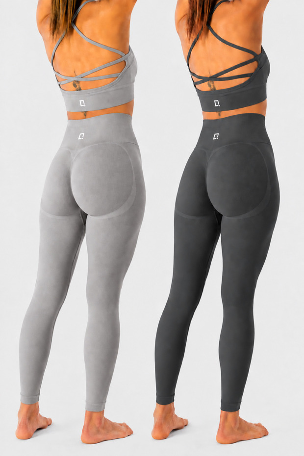2-Pack Briza Seamless Scrunch High Waist Sports Leggings