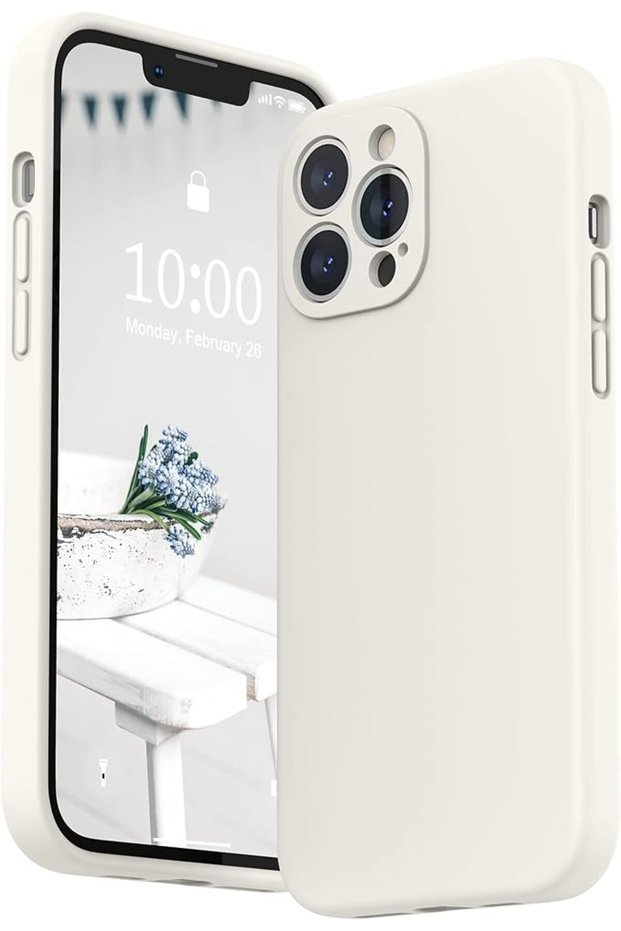 Compatible with iPhone 13 Pro Max Case with Screen Protector, (Camera Protection + Soft Micro