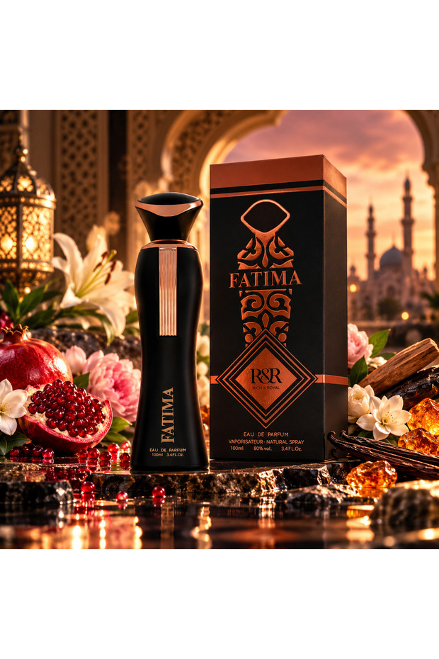 Fatima Black Eau de Parfum 100ml | Bold, Sensual & Floral Fragrance | Elegant Signature Scent