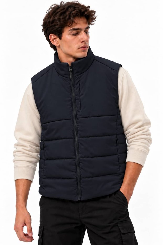 Men's Vest with Hidden Chest Pocket