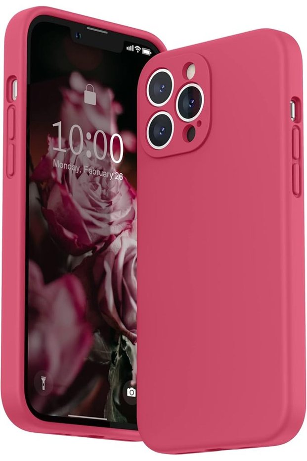 Compatible with iPhone 13 Pro Max Case with Screen Protector, (Camera Protection + Soft Micro
