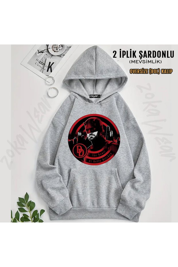 Daredevil Born Again Printed Hooded Sweatshirt