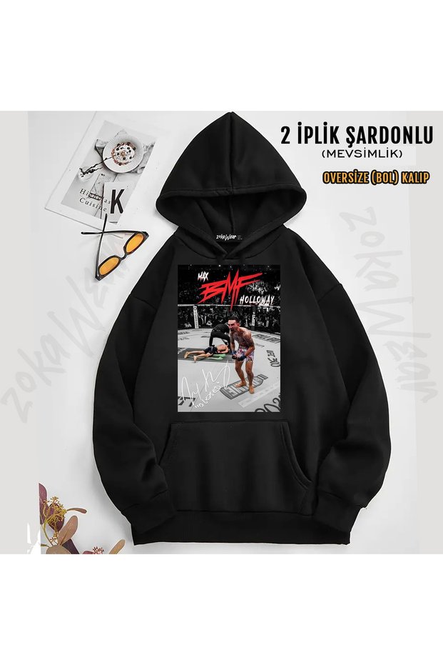 Max Holloway Printed Hooded Sweatshirt