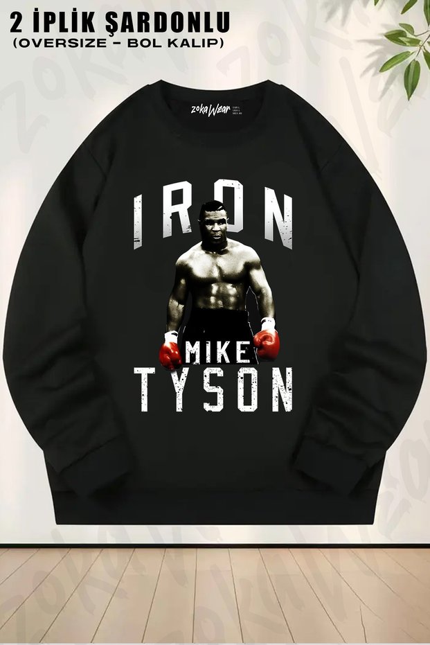 Iron Mike Tyson Printed Crew Neck Sweatshirt